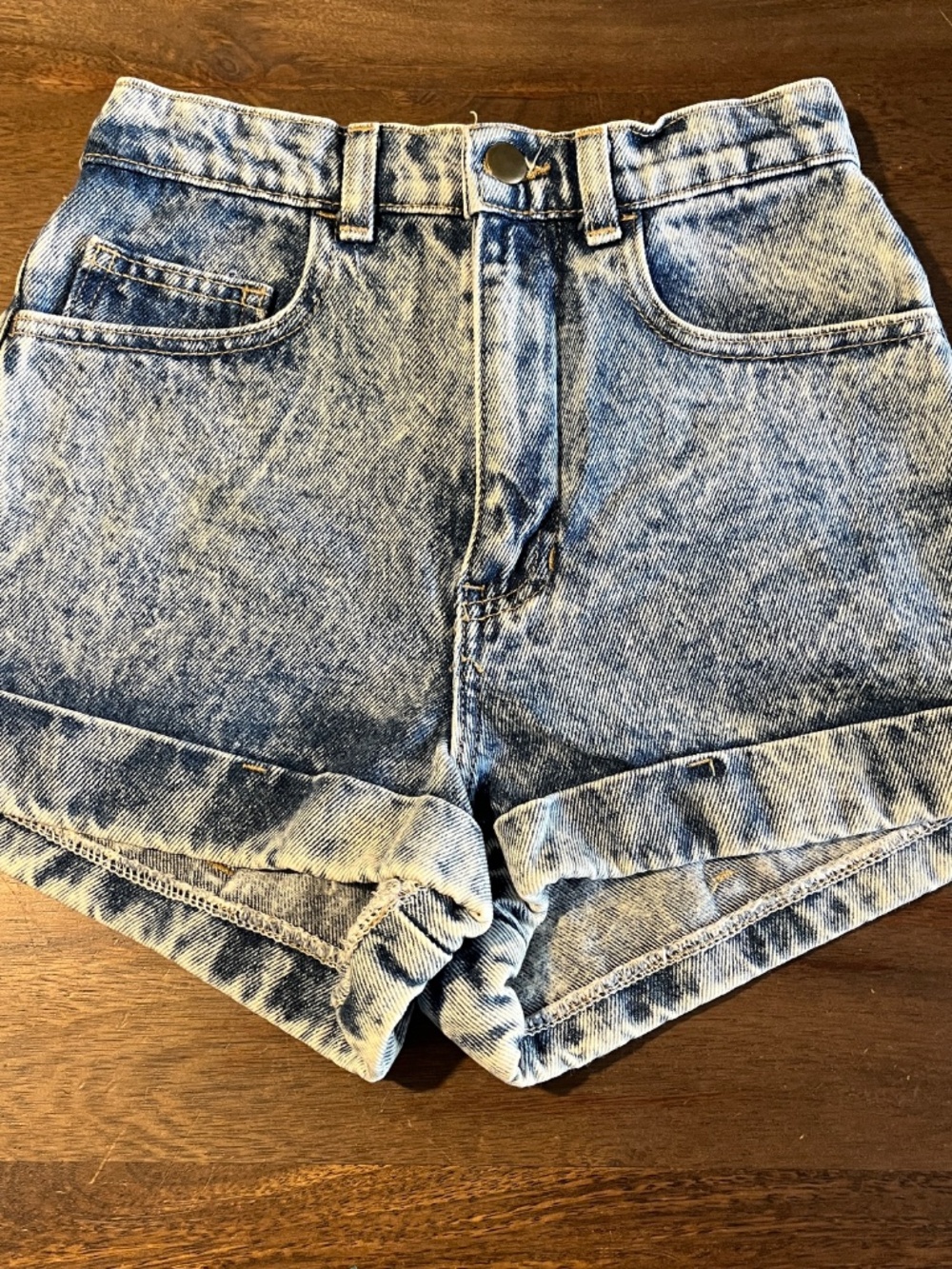 Vintage Y2KS American Apparel Acid Wash Jean Shorts Size 24